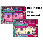 Doll House Play Set with Accessories  28 x 21cm